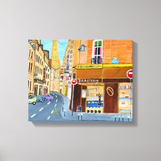 Paris França, Rue. Rua. Impressão Dominique Canvas