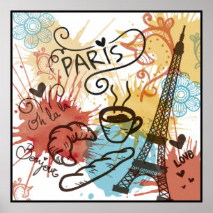 Paris, France, poster de viagens
