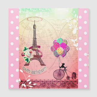 Paris Inspired Magnetic Card