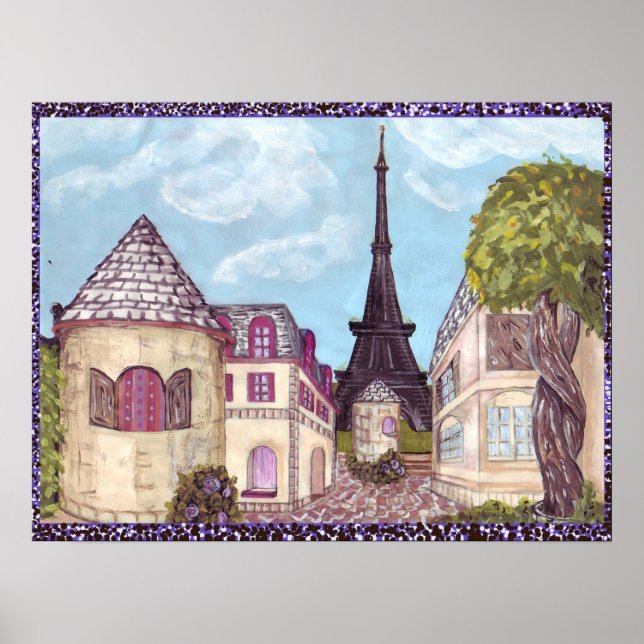 Paris inspirou a paisagem urbana com a Poster da T (Frente)