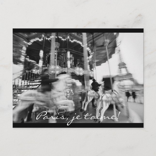 Paris, je t'aime! Cartão Postal (Frente)