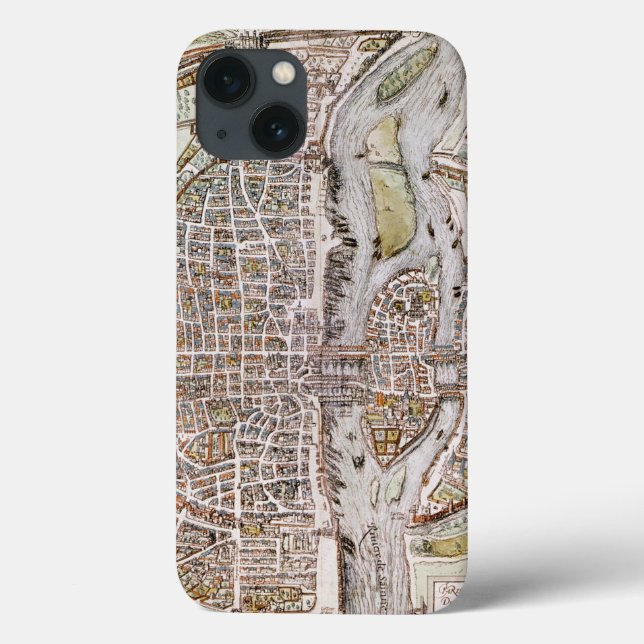 PARIS MAP, 1581 (Verso)