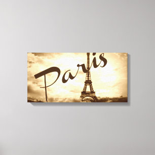 Paris na Canvas Sepia