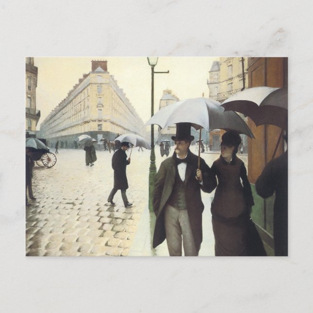 Paris, no cartão postal Rainy Day (Frente)
