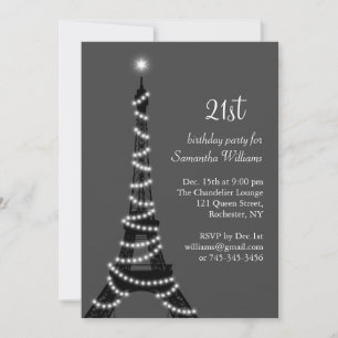 Paris no Convite à aniversário de 21 anos da Noite