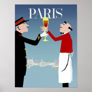 Paris, poster de viagens da França