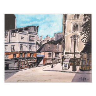 Paris velha - impressão da foto