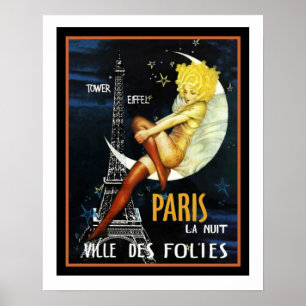 Paris Ville Des Folies Poster 16 x 20