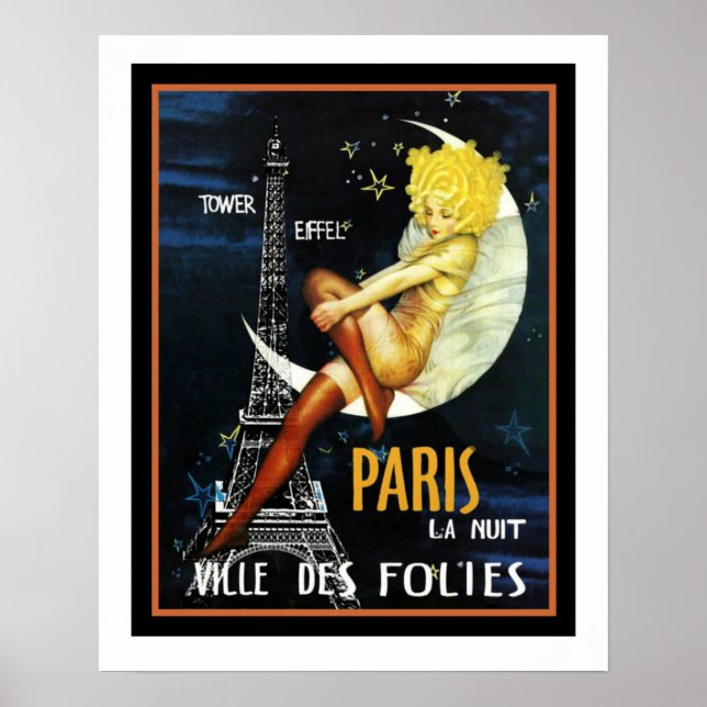Paris Ville Des Folies Poster 16 x 20 (Frente)