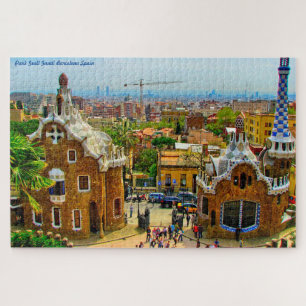 Park Guell Gaudi Barcelona. Quebra-cabeça