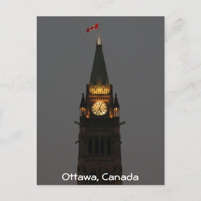 Parlamento Edifícios Ottawa - Cartão de Posto (Frente)