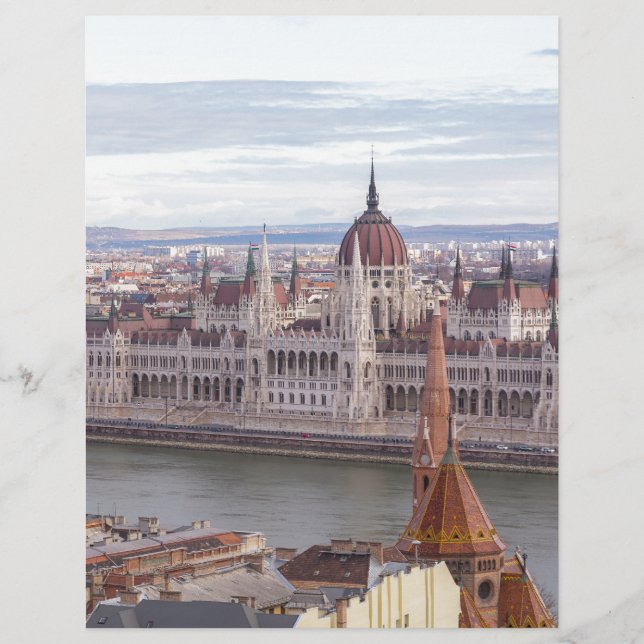 Parlamento húngaro Budapeste por dia (Frente)