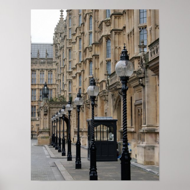 Parlamento - Westminster - Lamppost Poster (Frente)