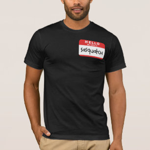 Paródia grande do pé do t-shirt do crachá
