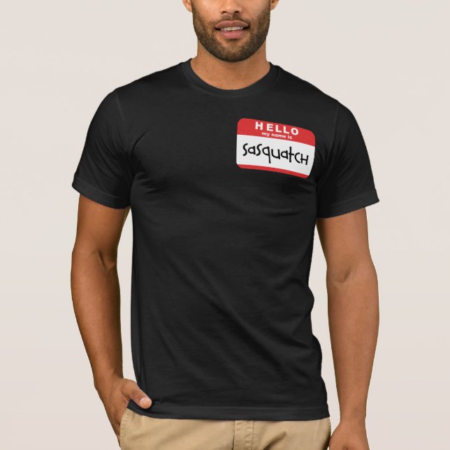 Paródia grande do pé do t-shirt do crachá (Frente)