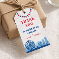 Parque de diversões Obrigado Etiqueta