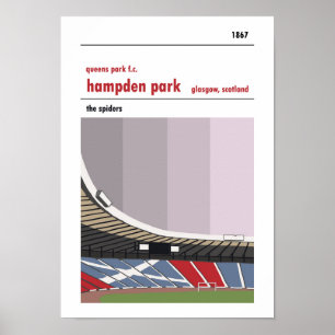Parque de Hampden, Glasgow. Poster do estádio