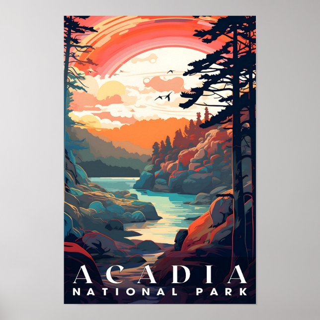 Parque Nacional Acadia, Poster de Muro de Parques  (Frente)