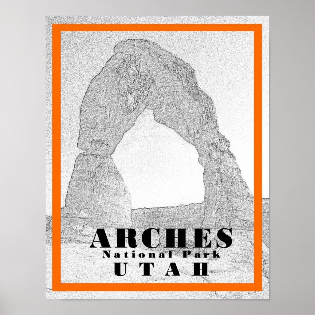 Parque Nacional Arches - Poster 11 x 14 (Frente)