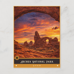 Parque Nacional Arches Utah Cartão Postal Antigo