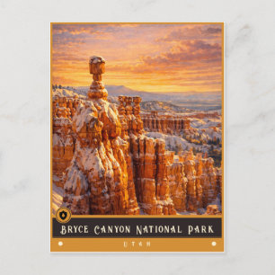 Parque Nacional Bryce Canyon   Cartão Postal Antig