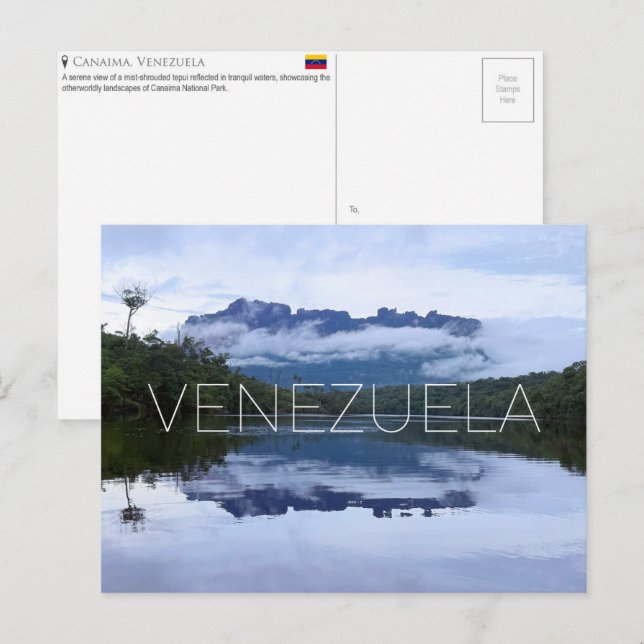 Parque Nacional Canaima, Venezuela Cartão Postal d (Frente/Verso)