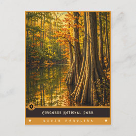 Parque Nacional Congaree | Cartão Postal Antigo