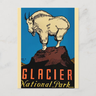 Parque Nacional da Geleira Cartão Postal Antigo