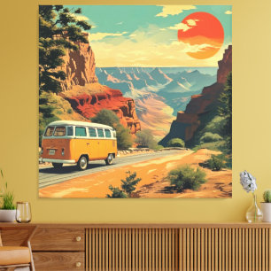 Parque Nacional da Viagem de Canvas de Estilo Retr