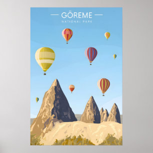 Parque Nacional de Goreme Turquia Poster de Viagem