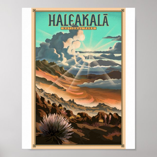 Parque Nacional de Litho Trabalho de arte Poster (Frente)