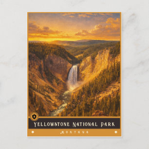 Parque Nacional de Yellowstone Cartão Postal de