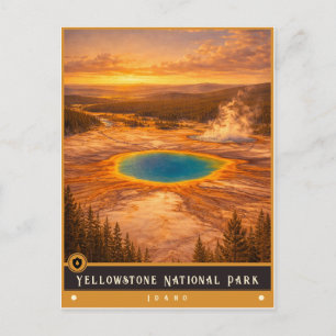 Parque Nacional de Yellowstone Cartão Postal de