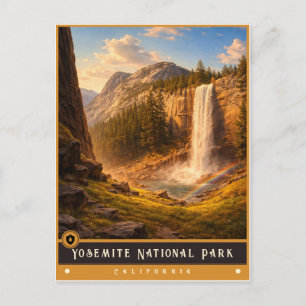 Parque Nacional de Yosemite Cartão Postal Antigo