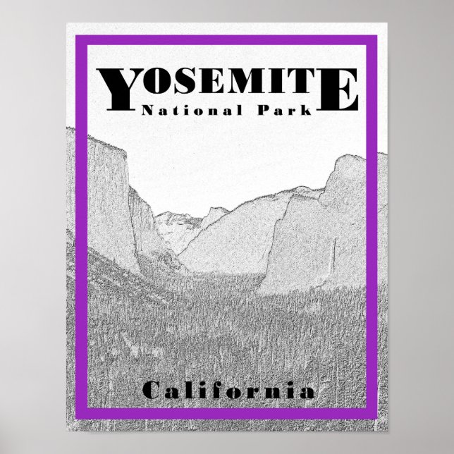 Parque Nacional de Yosemite - Poster 11 x 14 (Frente)