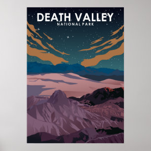Parque Nacional do Vale da Morte Poster de viagens