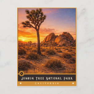 Parque Nacional Joshua Tree Cartão Postal Antigo