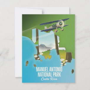 Parque Nacional Manuel Antonio, mapa da Costa Rica