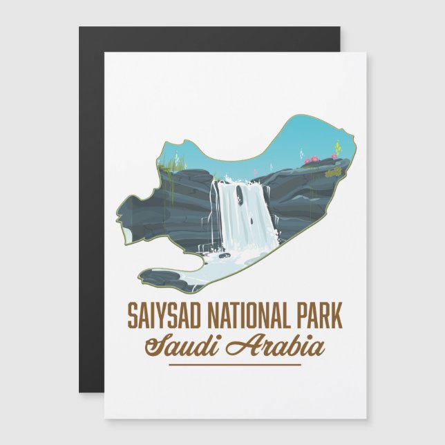 Parque Nacional Saiysad, Arábia Saudita (Frente/Verso)