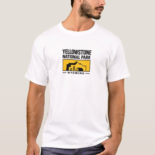 Parque Nacional Yellowstone, T-shirt Souvenir (Frente)