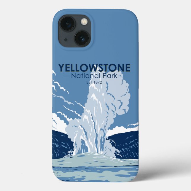 Parque Nacional Yellowstone Vintage (Verso)
