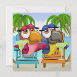 Parrot Beach Convite de festas - SRF