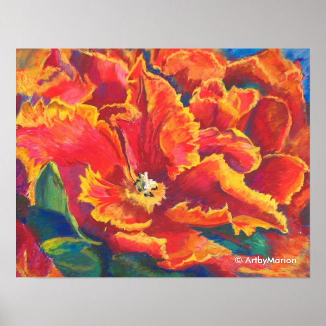 Parrot Tulip Dance Poster (Frente)