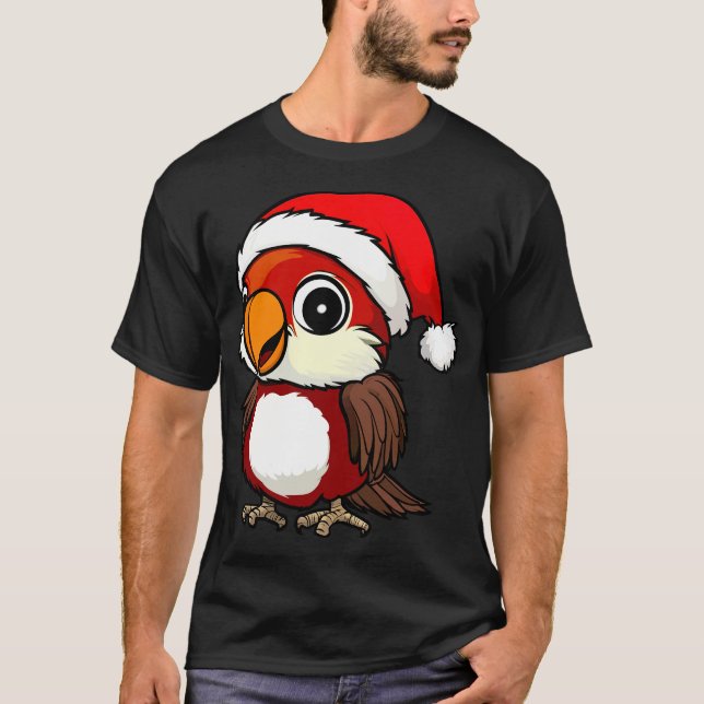 Parrots Christmas T-Shirt (Frente)