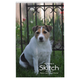 Parson Jack Russell Terrier Dog Calendário de Janz