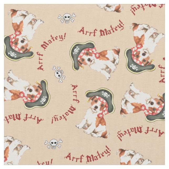 Parson Russell Terrier Pirate Tecido (Detalhe)