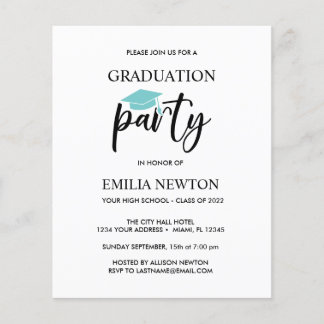 Parte Boné de formatura do Blush de Aqua Tassel de