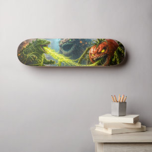 Parte de trás do skate profissional de legumes mut