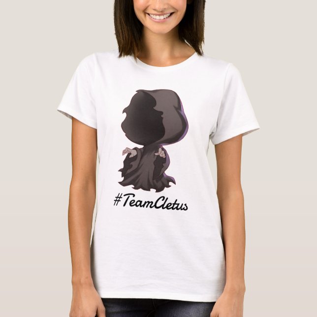 Parte dianteira de camisa de Chibi do #TeamCletus (Frente)