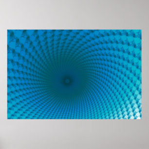 Parte inferior do poster azul profundo do mar